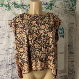 Free People Women's Boho Patterned Blouse